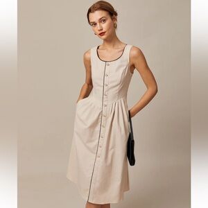 Rihoas cotton linen cottagecore dress